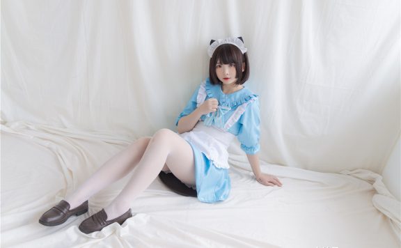 古川 kagura·NO.047 蓝色小猫女仆 [42P1V-295MB]