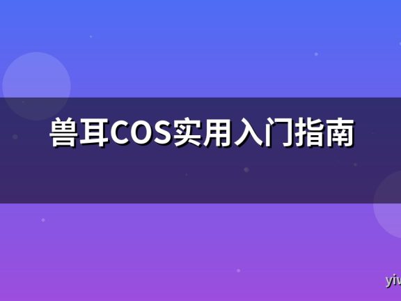 兽耳COS实用入门指南